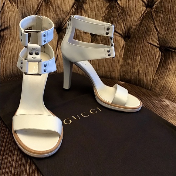 🆕 Authentic GUCCI Lyon Mystic White Heals - Picture 2 of 6